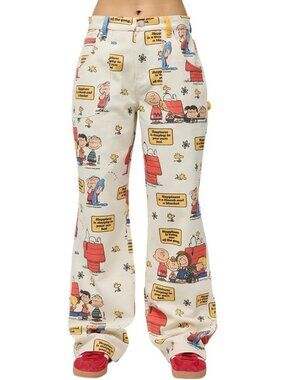 Samii Ryan Charlie Brown Peanuts Jean Pants Women's Size Medium - New With Tags